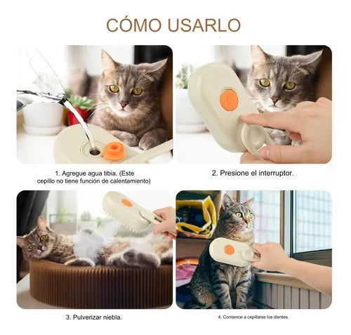 CEPILLO DE VAPOR PARA MASCOTAS